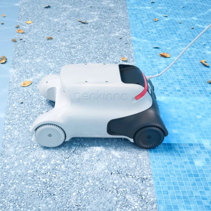 Limpiador de piscinas robótico para piscinas enterradas Limpiador de piscinas, trepa por la pared, control remoto, dura 120 minutos, ideal para piscinas enterradas de hasta 150㎡