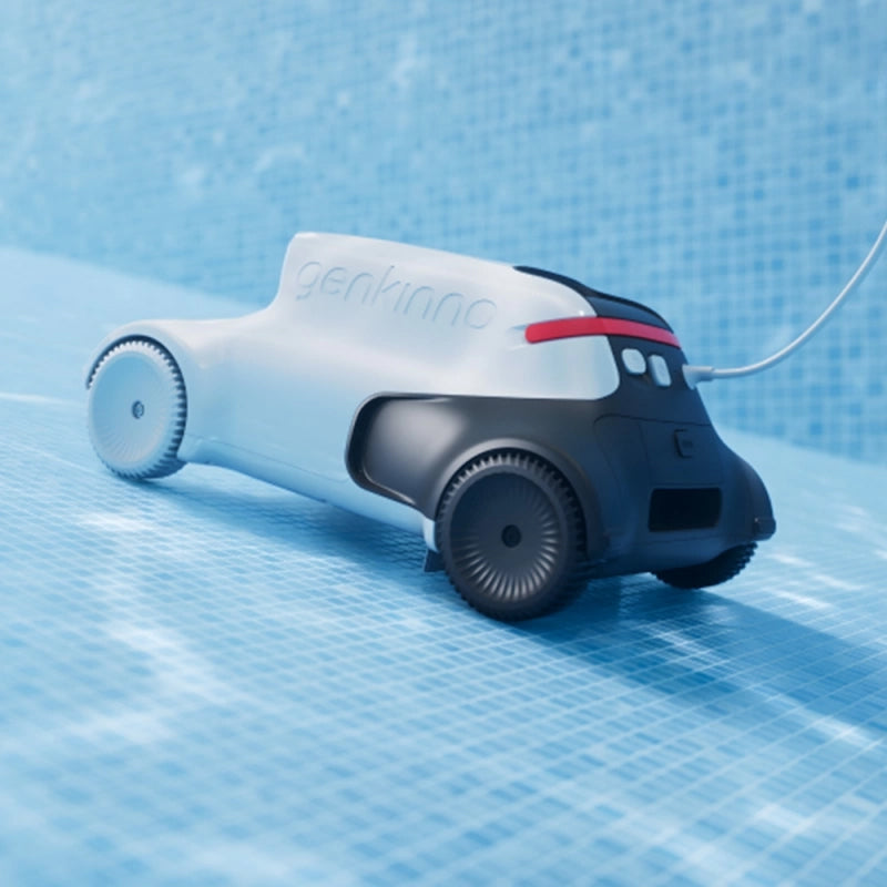 Limpiador de piscinas robótico para piscinas enterradas Limpiador de piscinas, trepa por la pared, control remoto, dura 120 minutos, ideal para piscinas enterradas de hasta 150㎡